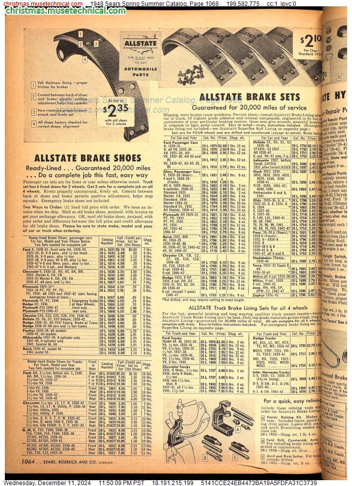 1948 Sears Spring Summer Catalog, Page 1068