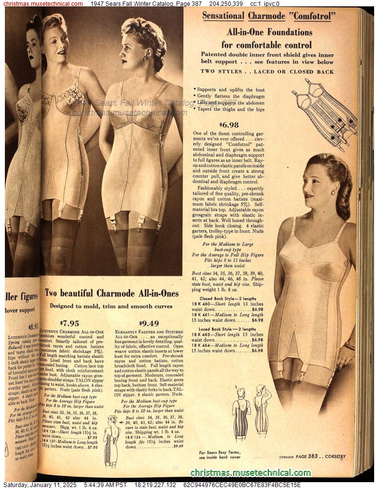 1947 Sears Fall Winter Catalog, Page 387