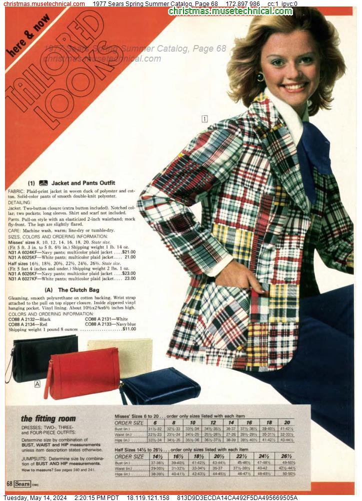 1977 Sears Spring Summer Catalog, Page 68