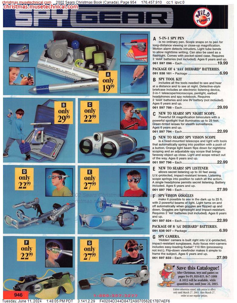 2002 Sears Christmas Book (Canada), Page 954
