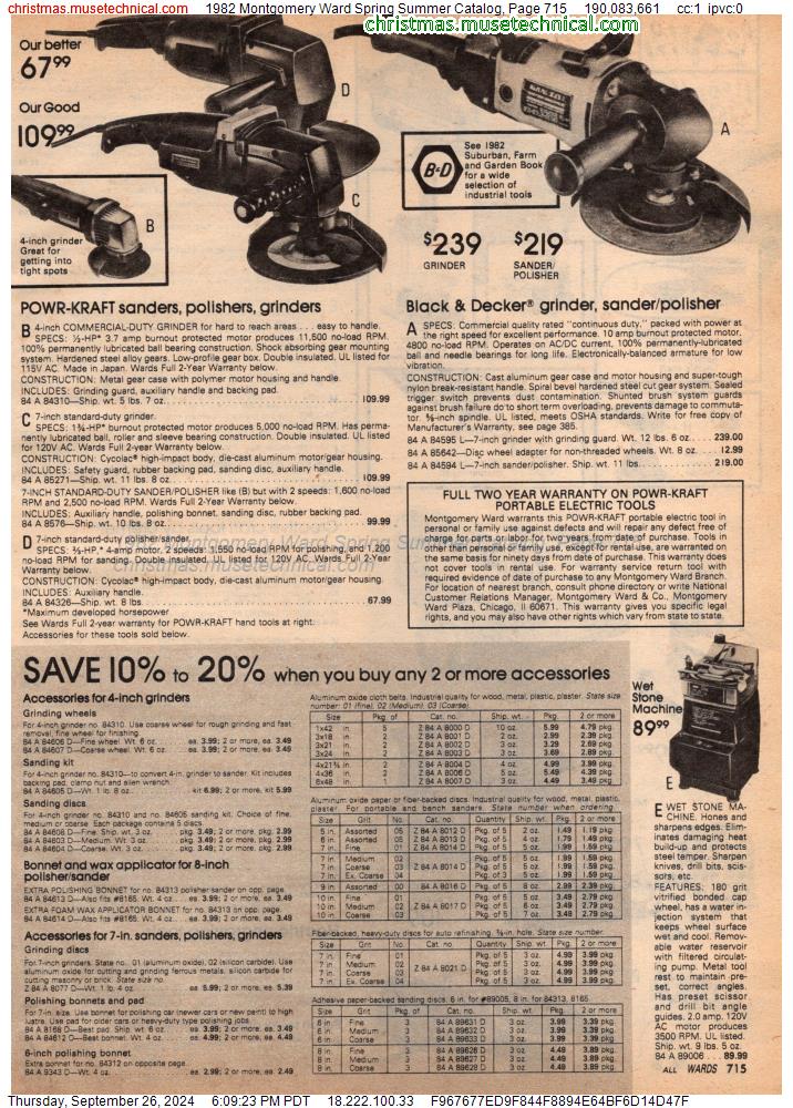 1982 Montgomery Ward Spring Summer Catalog, Page 715