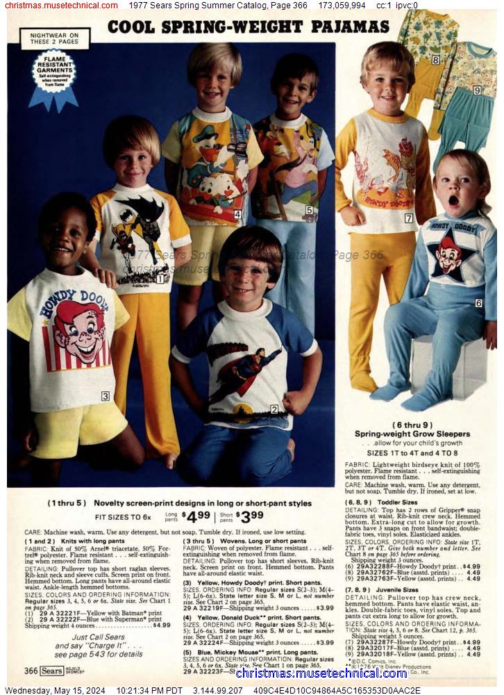1977 Sears Spring Summer Catalog, Page 366