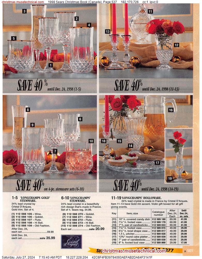 1998 Sears Christmas Book (Canada), Page 537