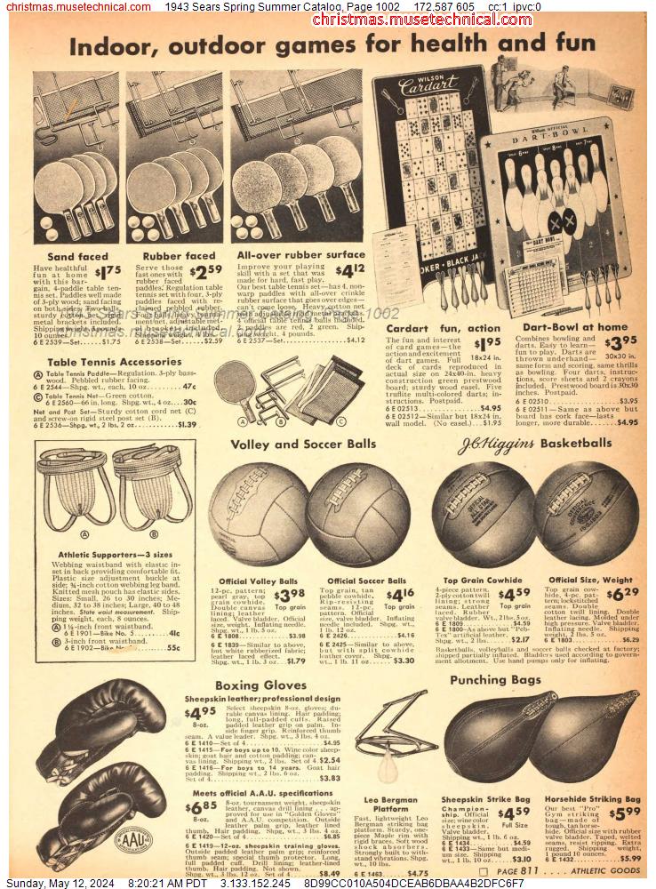1943 Sears Spring Summer Catalog, Page 1002