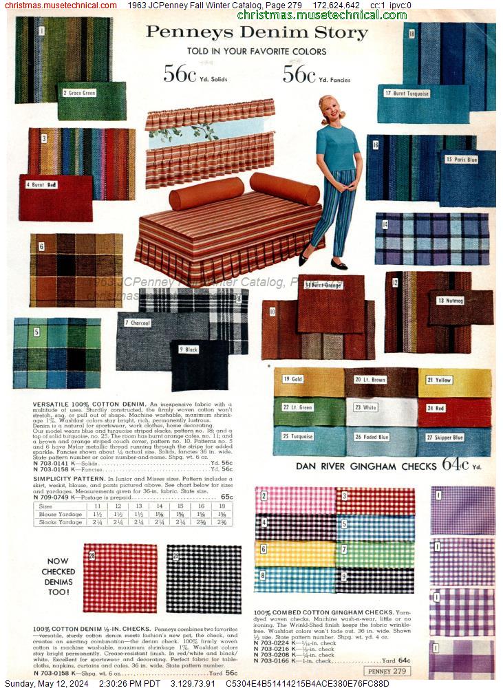 1963 JCPenney Fall Winter Catalog, Page 279