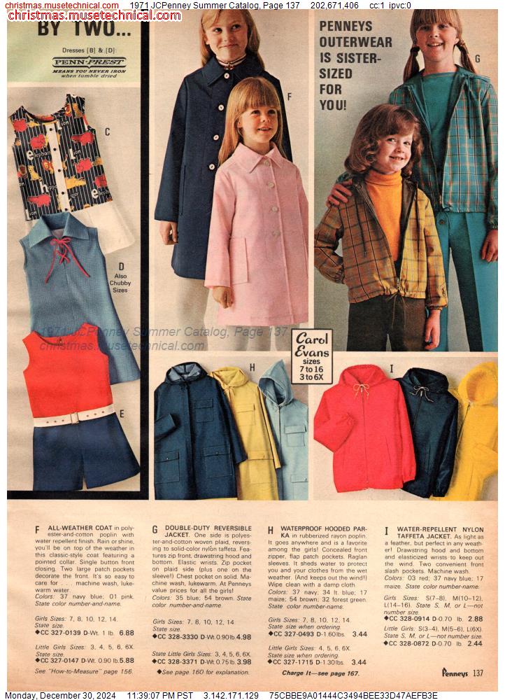 1971 JCPenney Summer Catalog, Page 137