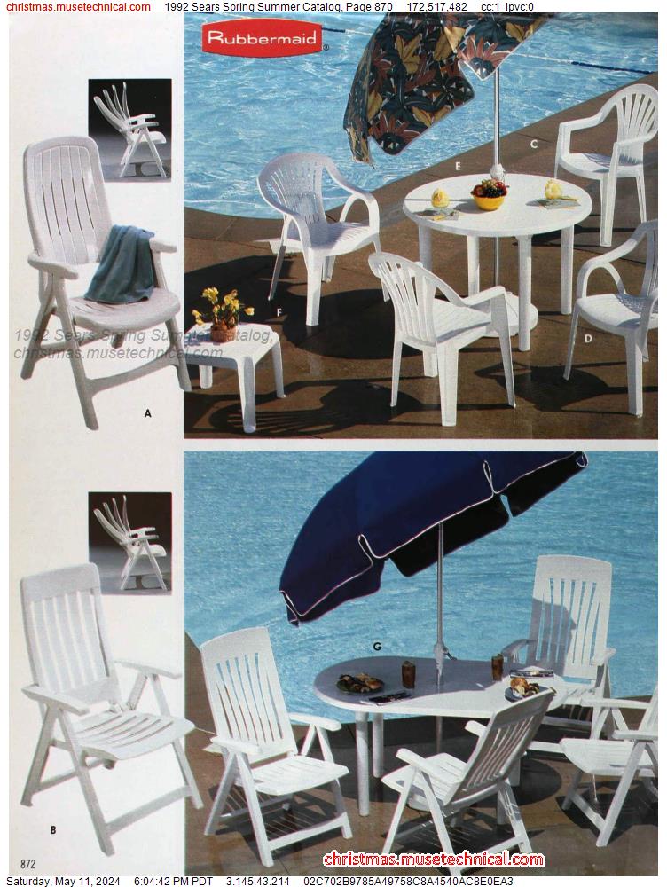 1992 Sears Spring Summer Catalog, Page 870