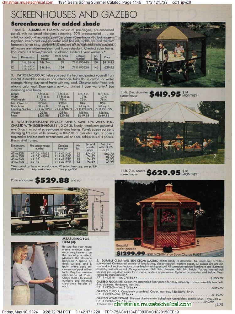 1991 Sears Spring Summer Catalog, Page 1145