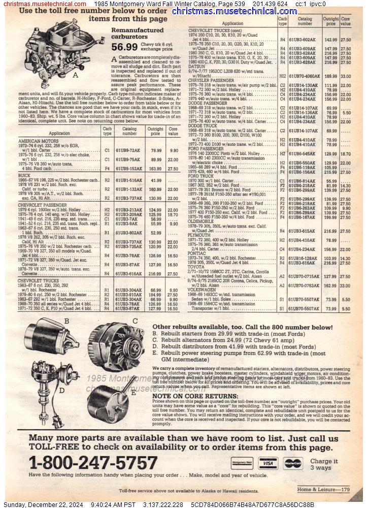 1985 Montgomery Ward Fall Winter Catalog, Page 539