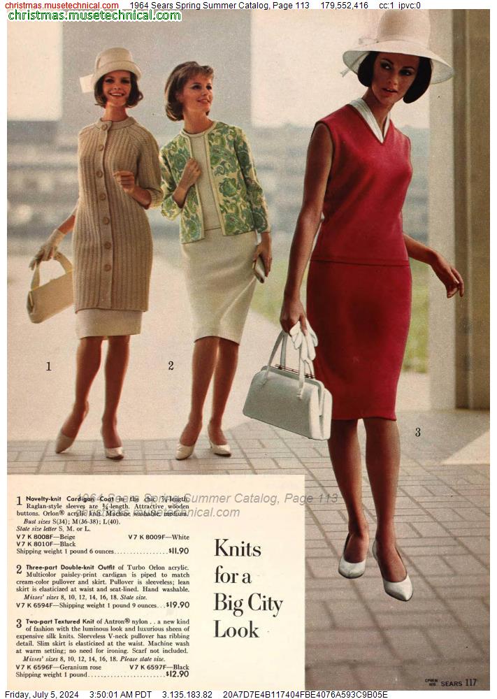 1964 Sears Spring Summer Catalog, Page 113