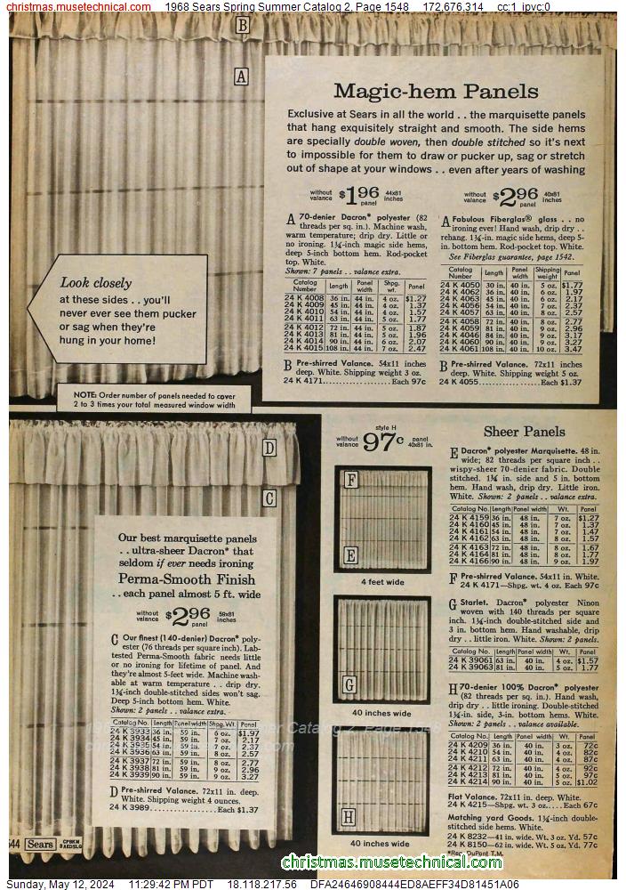 1968 Sears Spring Summer Catalog 2, Page 1548