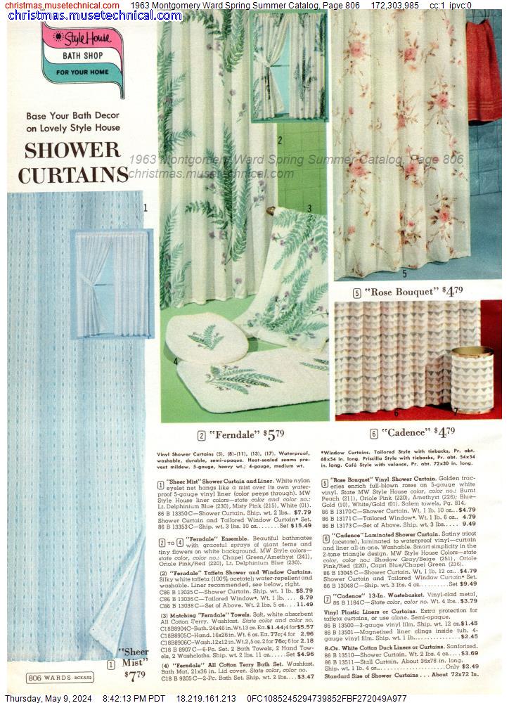 1963 Montgomery Ward Spring Summer Catalog, Page 806