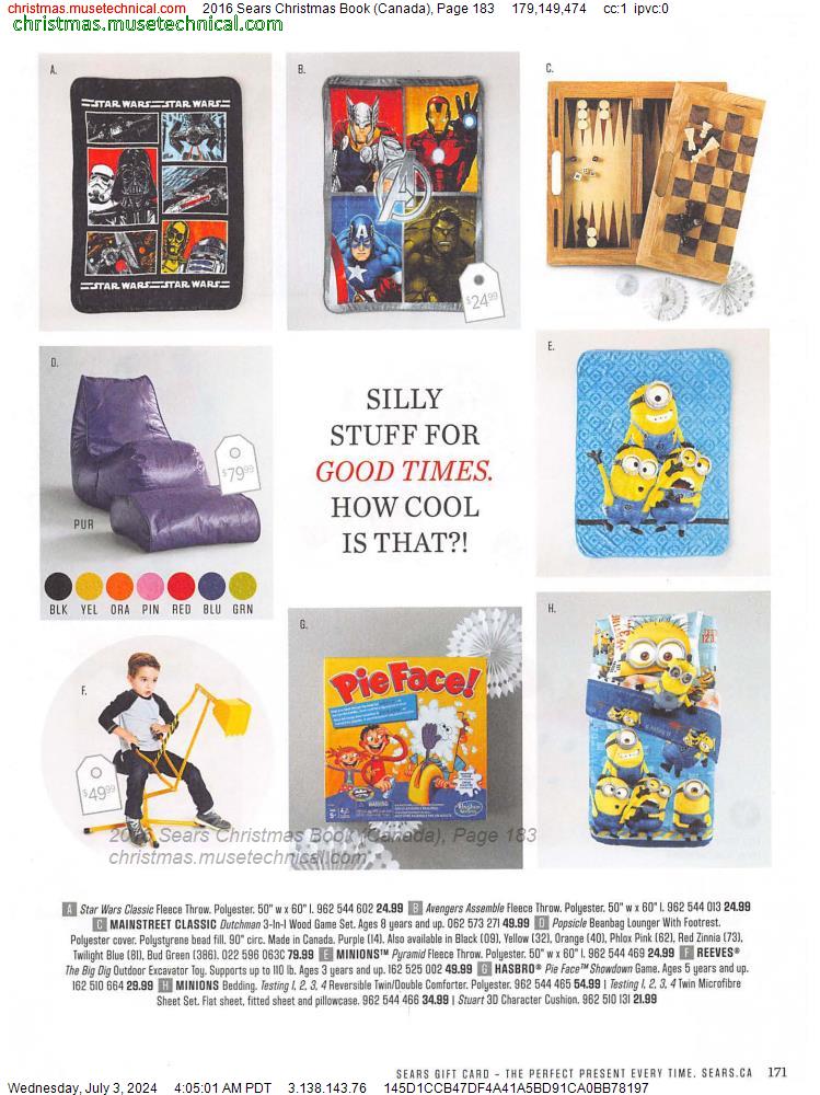 2016 Sears Christmas Book (Canada), Page 183