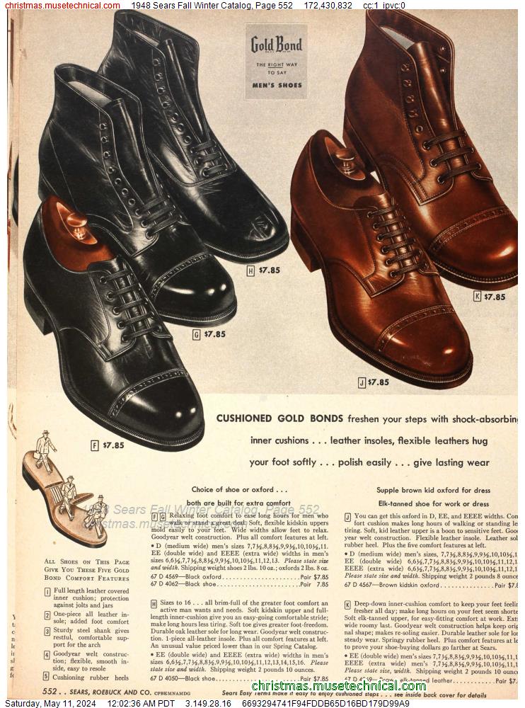 1948 Sears Fall Winter Catalog, Page 552