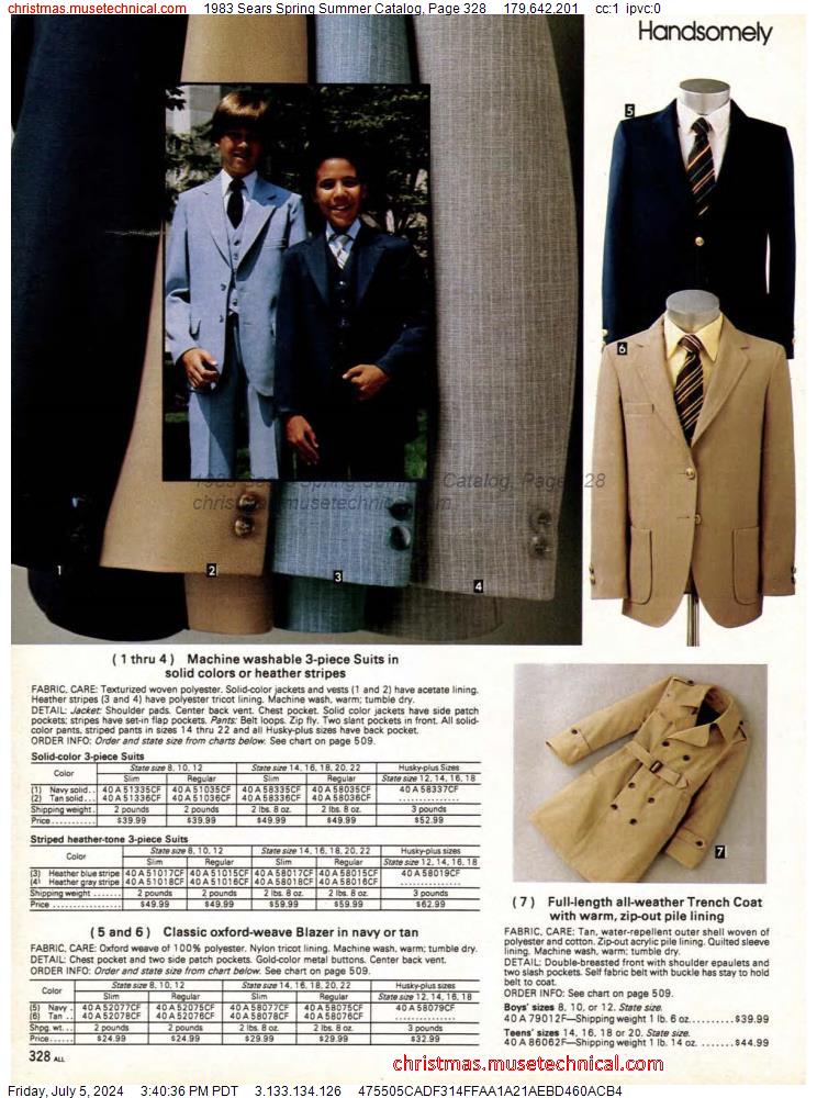 1983 Sears Spring Summer Catalog, Page 328