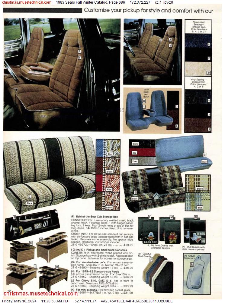 1983 Sears Fall Winter Catalog, Page 686