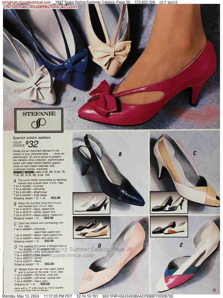 1987 Sears Spring Summer Catalog, Page 39