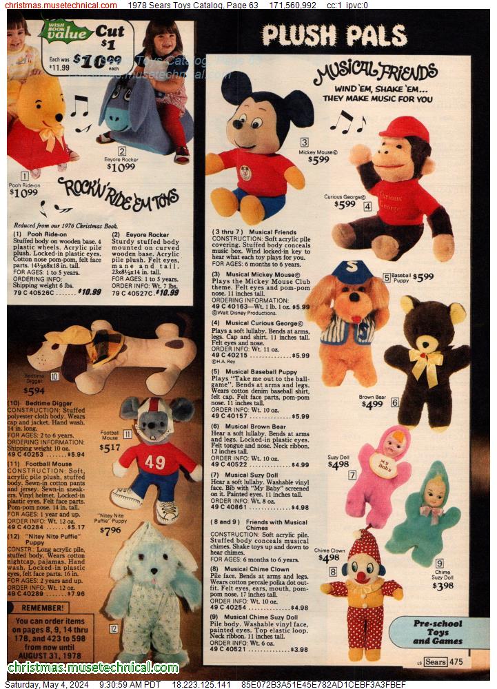 1978 Sears Toys Catalog, Page 63