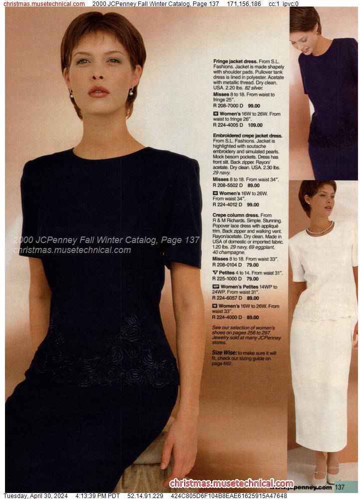 2000 JCPenney Fall Winter Catalog, Page 137