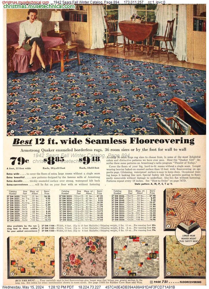 1942 Sears Fall Winter Catalog, Page 894