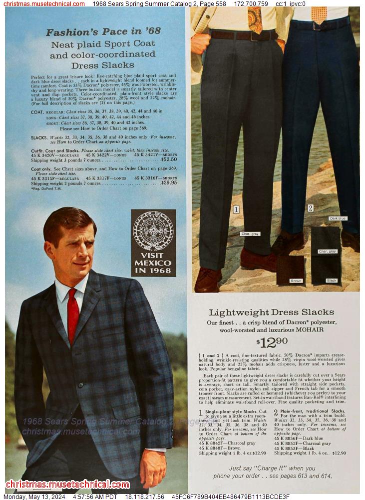 1968 Sears Spring Summer Catalog 2, Page 558