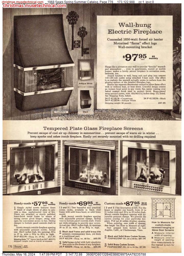 1968 Sears Spring Summer Catalog, Page 776