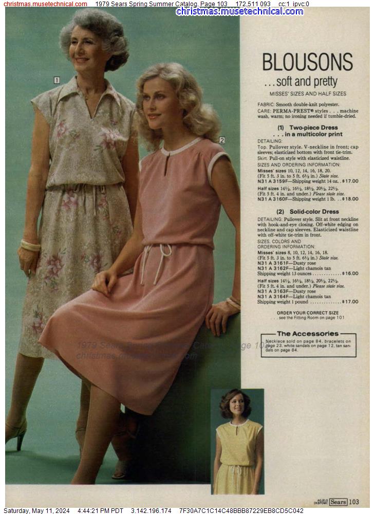 1979 Sears Spring Summer Catalog, Page 103
