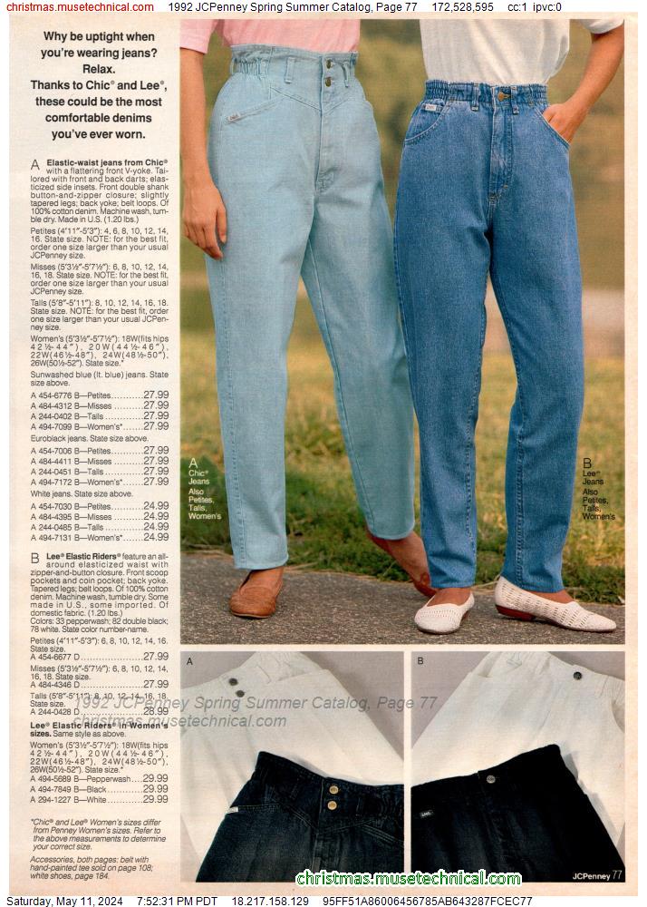 1992 JCPenney Spring Summer Catalog, Page 77