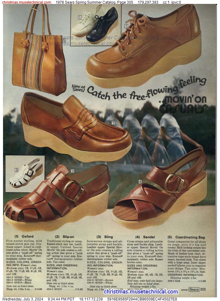 1976 Sears Spring Summer Catalog, Page 305