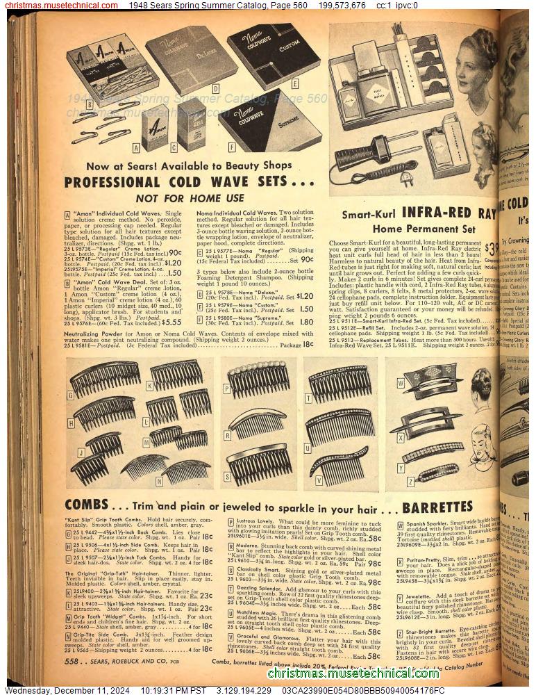 1948 Sears Spring Summer Catalog, Page 560