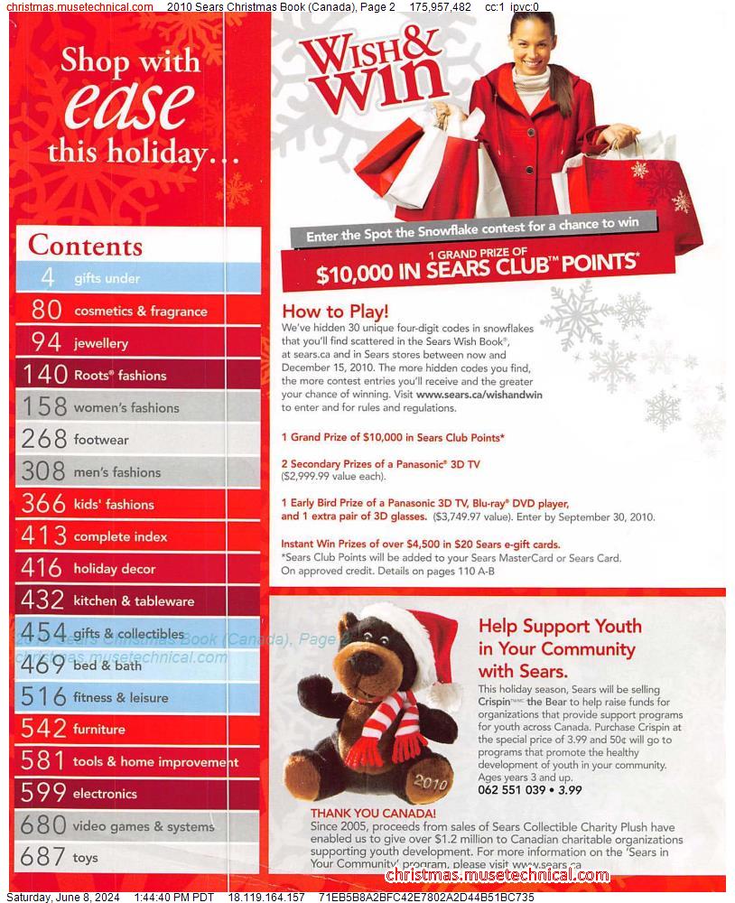 2010 Sears Christmas Book (Canada), Page 2