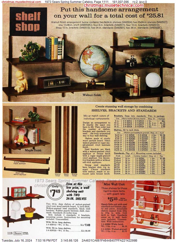 1973 Sears Spring Summer Catalog, Page 1111