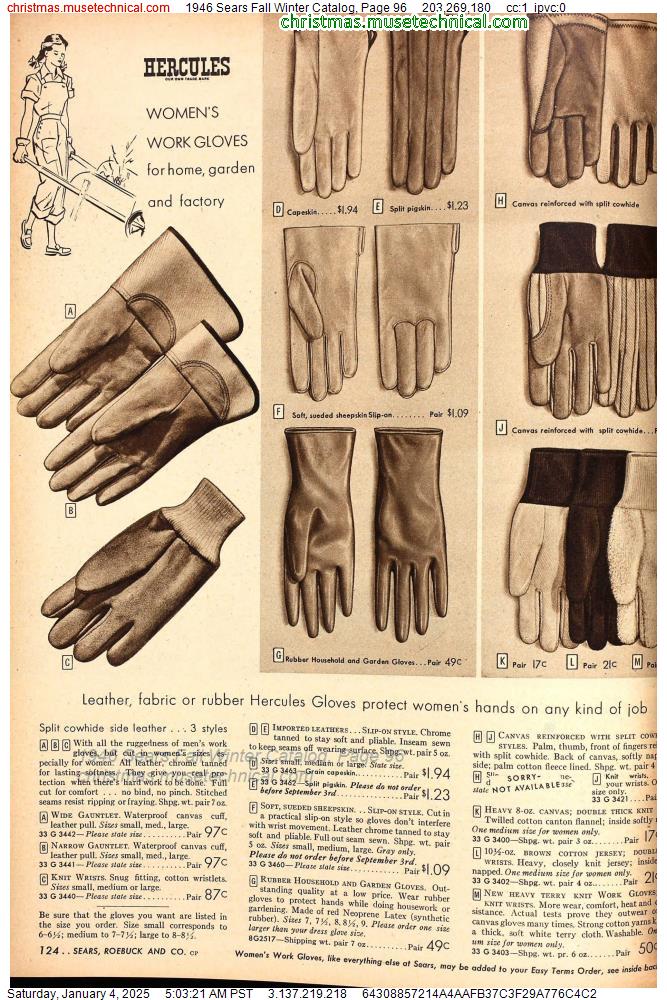 1946 Sears Fall Winter Catalog, Page 96