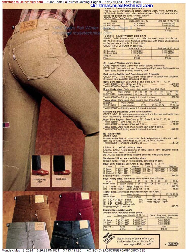 1982 Sears Fall Winter Catalog, Page 9