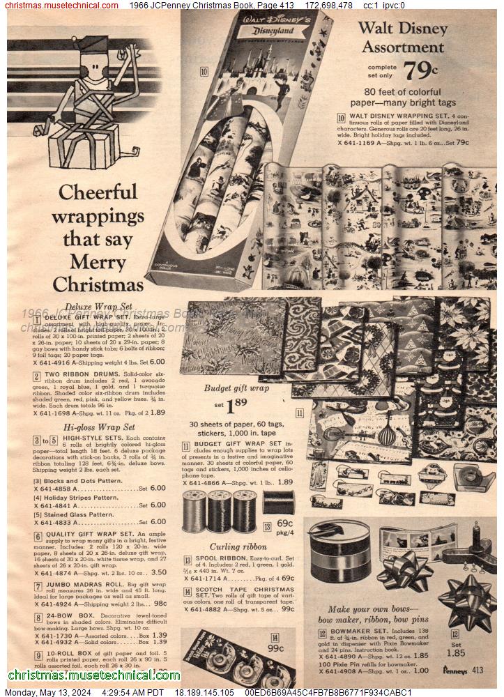 1966 JCPenney Christmas Book, Page 413