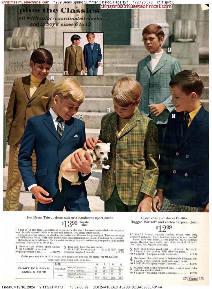 1969 Sears Spring Summer Catalog, Page 127