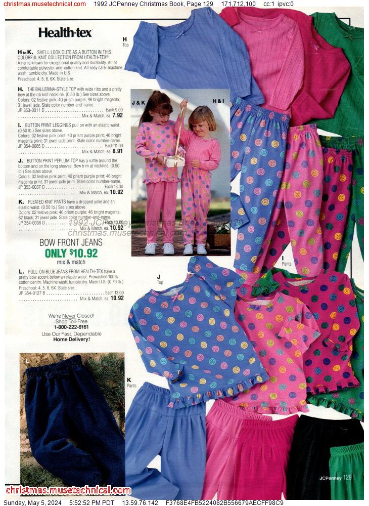 1992 JCPenney Christmas Book, Page 129