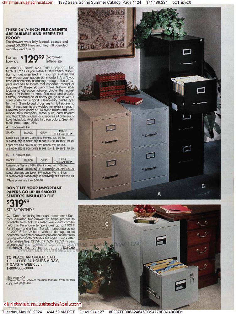 1992 Sears Spring Summer Catalog, Page 1124