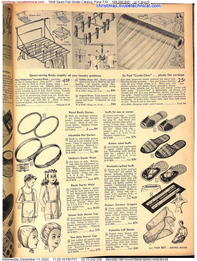 1946 Sears Fall Winter Catalog, Page 719