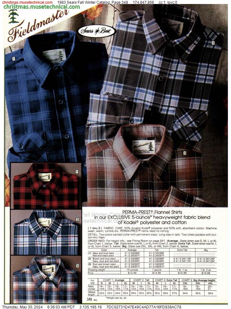 1983 Sears Fall Winter Catalog, Page 348