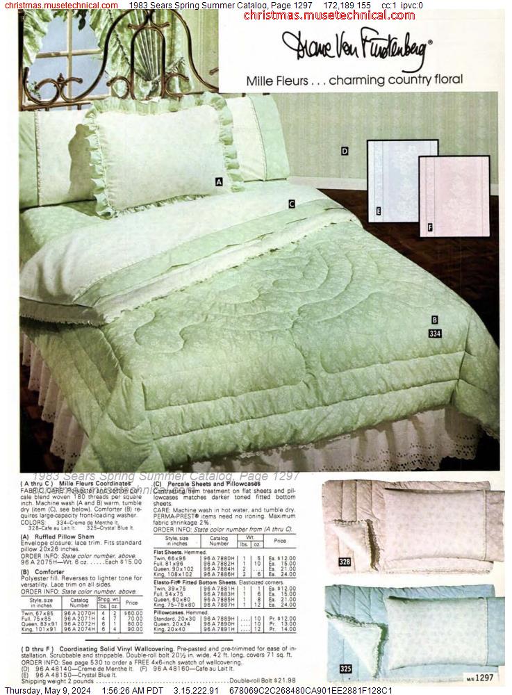 1983 Sears Spring Summer Catalog, Page 1297
