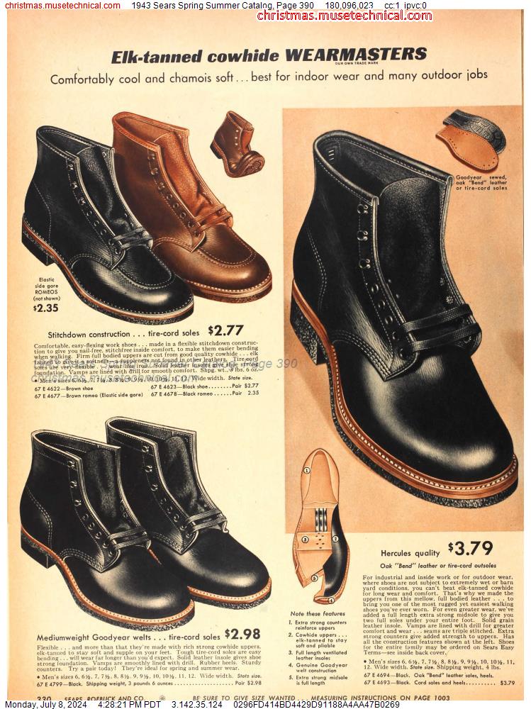 1943 Sears Spring Summer Catalog, Page 390