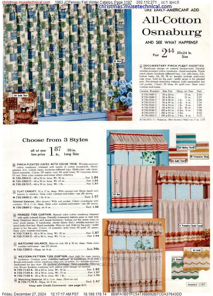 1963 JCPenney Fall Winter Catalog, Page 1197