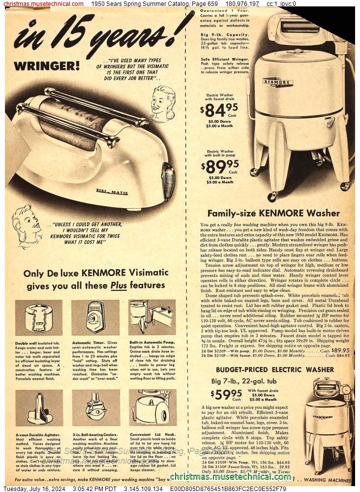 1950 Sears Spring Summer Catalog, Page 659