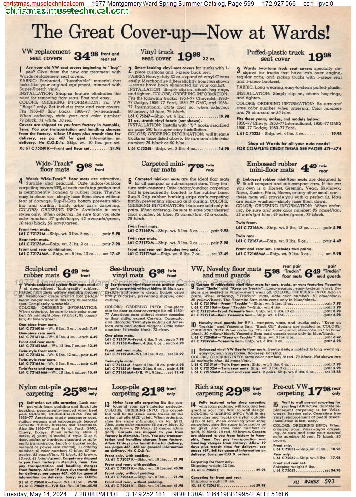 1977 Montgomery Ward Spring Summer Catalog, Page 599