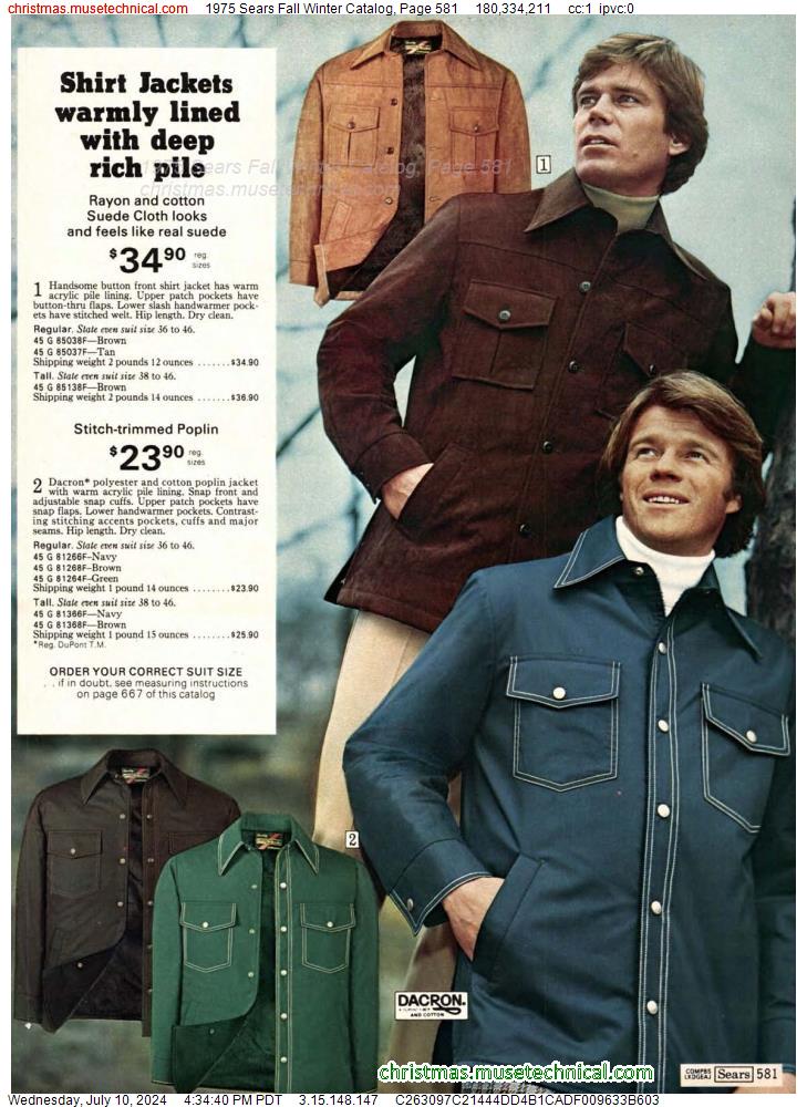1975 Sears Fall Winter Catalog, Page 581