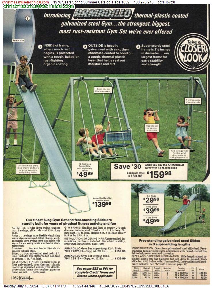 1978 Sears Spring Summer Catalog, Page 1052