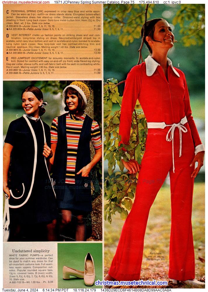 1971 JCPenney Spring Summer Catalog, Page 75