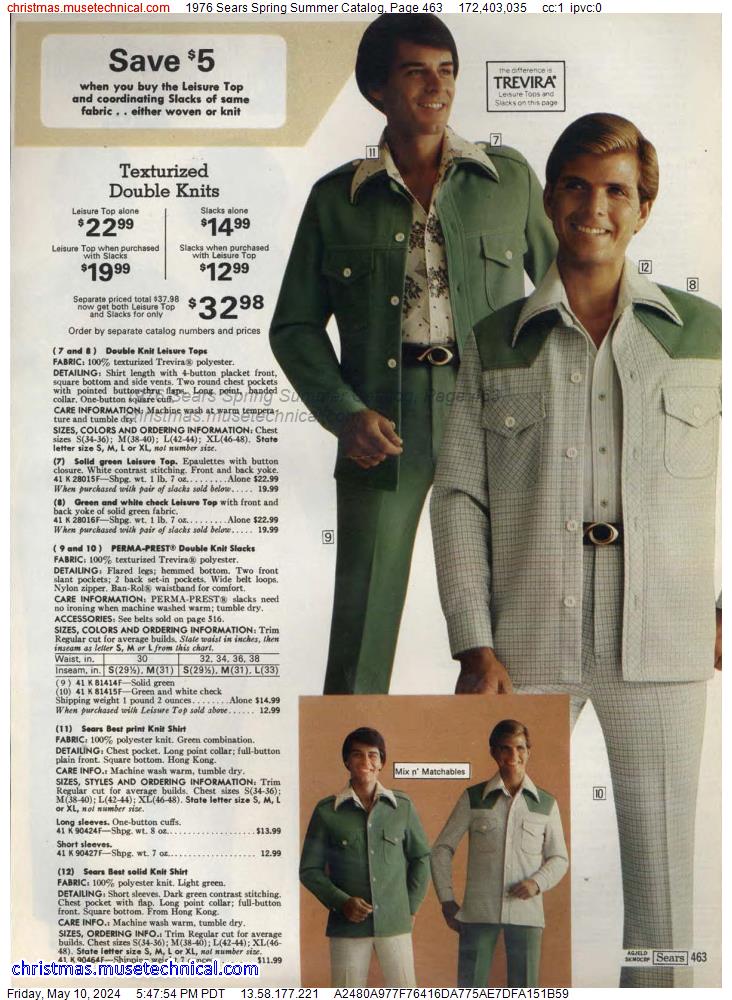 1976 Sears Spring Summer Catalog, Page 463