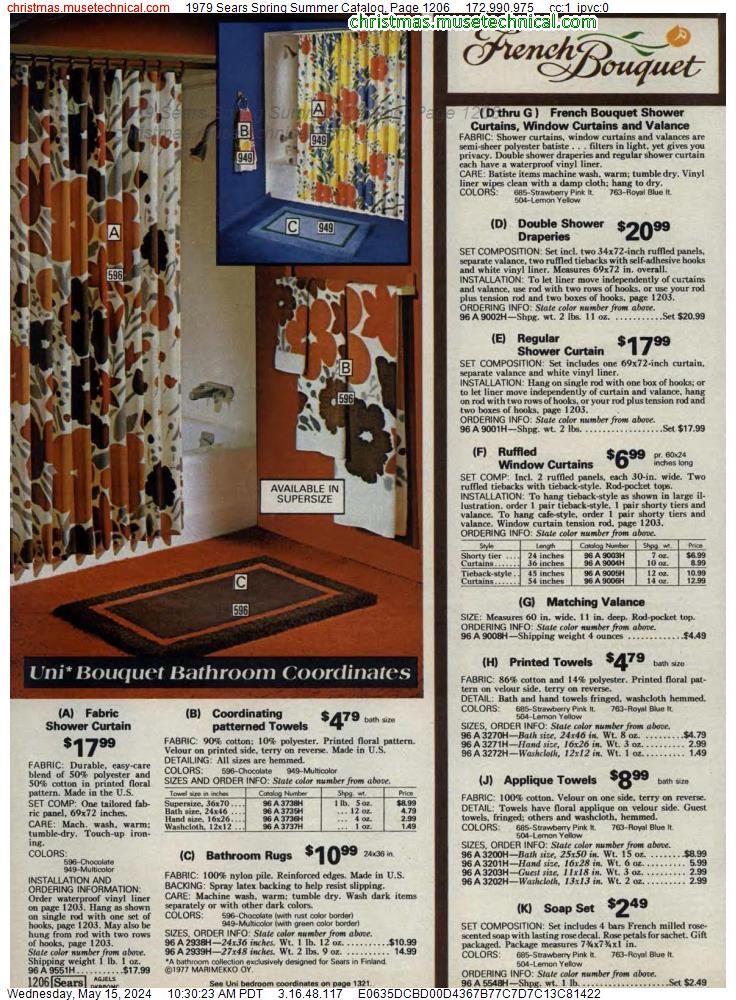 1979 Sears Spring Summer Catalog, Page 1206